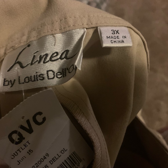 Linea by Louis Dell'Olio Flat Front Side Zip Pants Size 3X NWT - Picture 3 of 3
